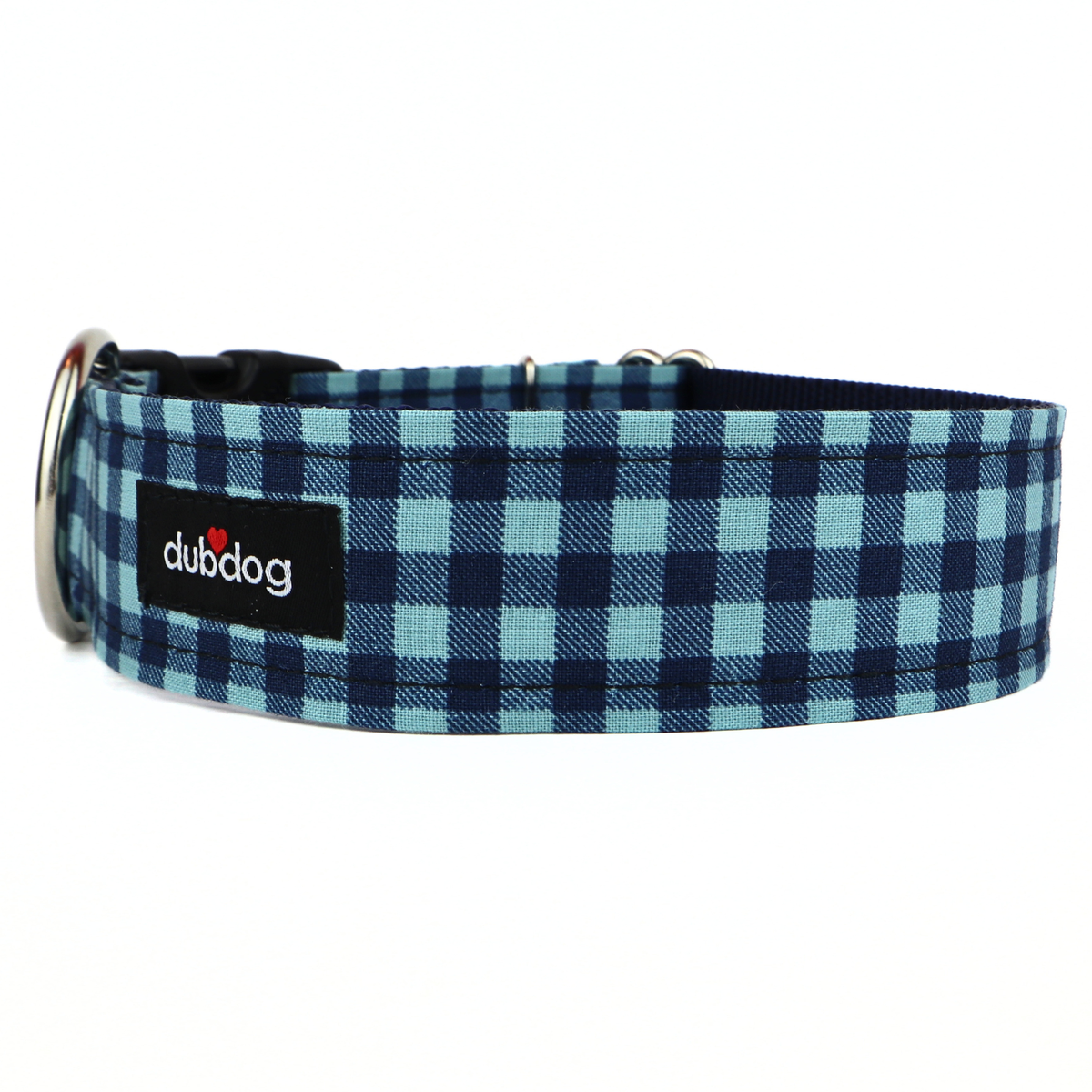 Indigo Check Collar