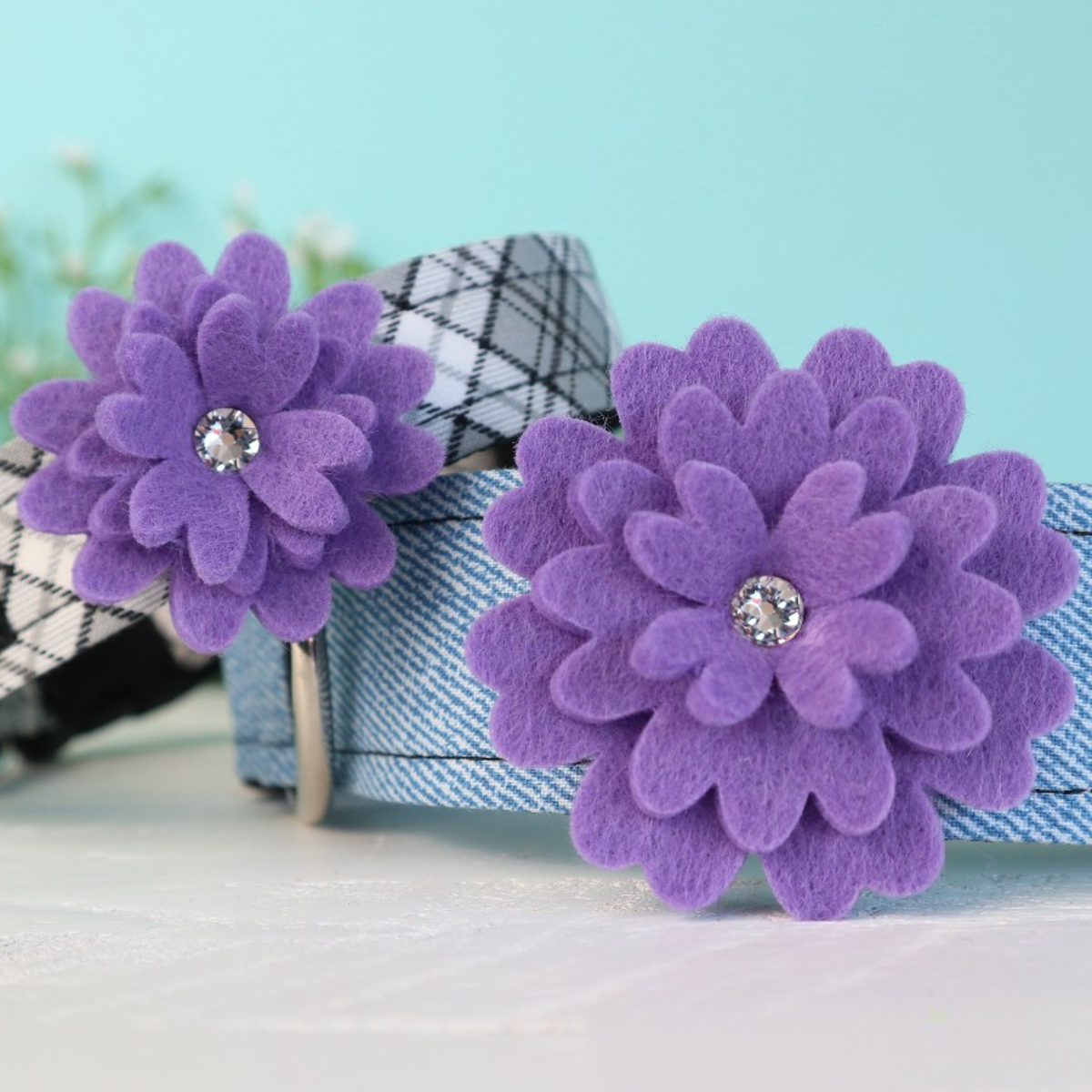 Grape Felt Daisy