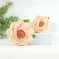 Pale Peach Felt Bloom