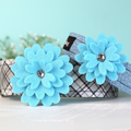Sky Blue Felt Daisy
